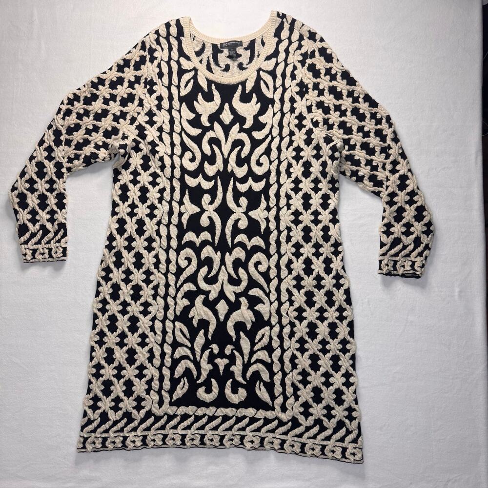 Curvy Woman Colorblock 3X Sweater Dress